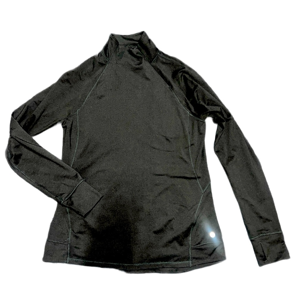 Black Long Sleeve Turtleneck Top